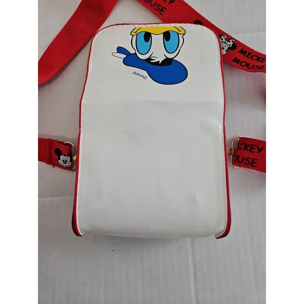 Little Girls Donald, Mickey, And Minnie Mini Purse 4x4.5x1 in